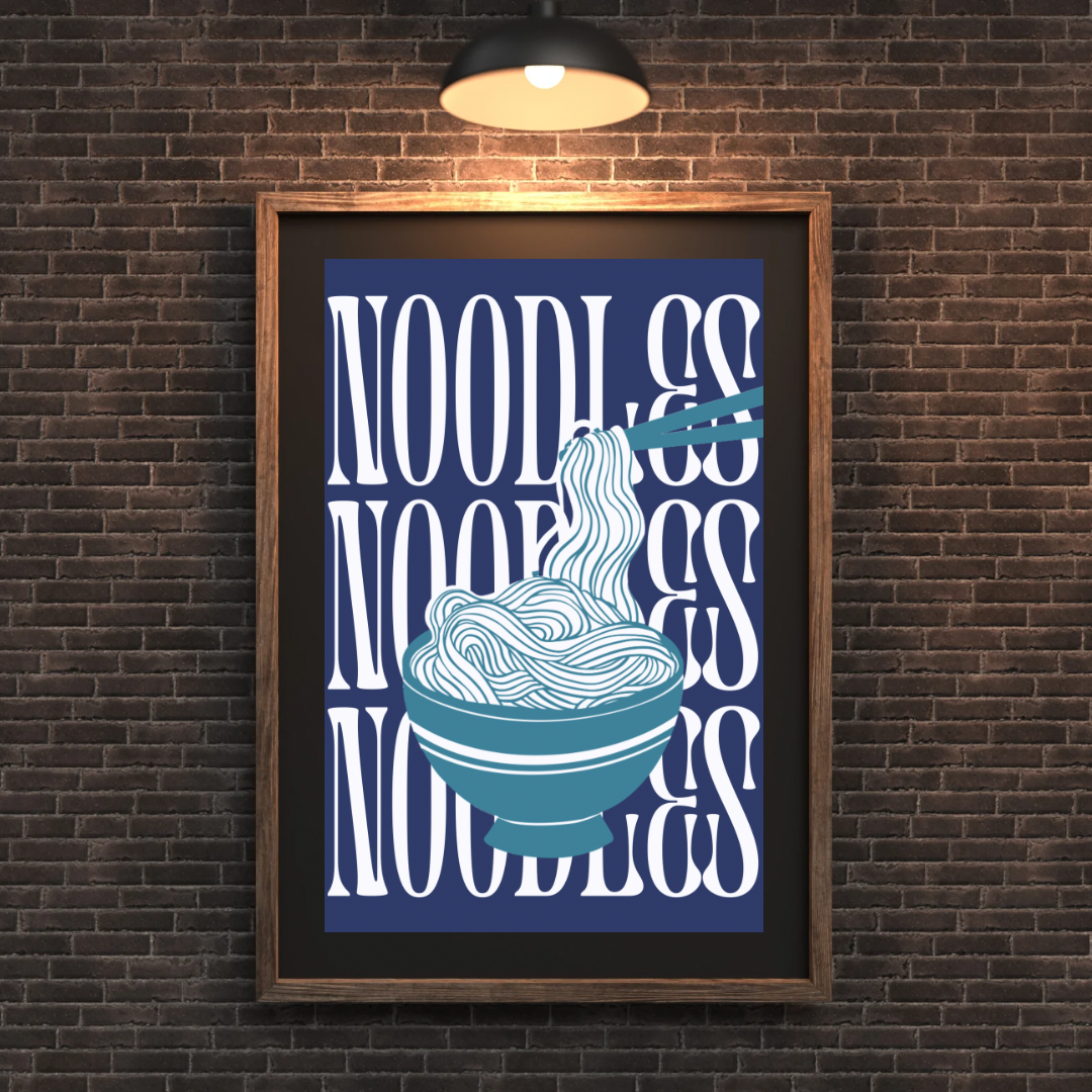 AwalkonthewildsideUK – wholesale Art print – Noodles Print2