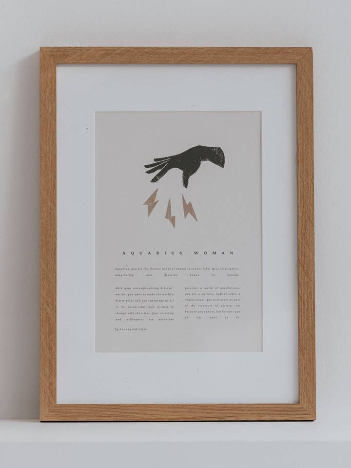Aquarius Print for wholesale by Sunday Valentine