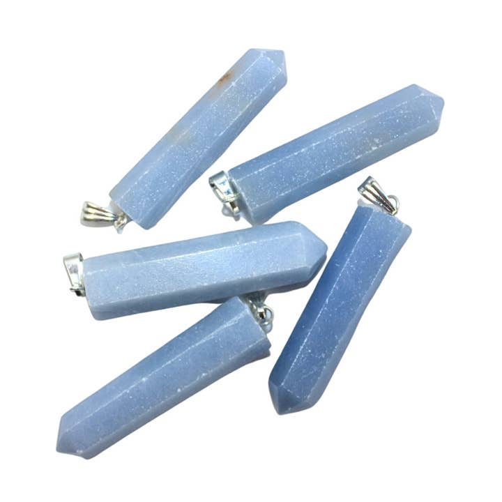 Pendentif Point - Angelite pour la vente par Earths Elements Wholesale