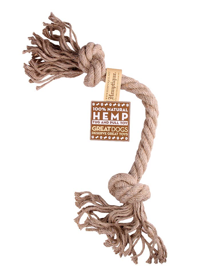 20mm Hemp Rope Tug & Pull Dog Toy for wholesale by Hemptique