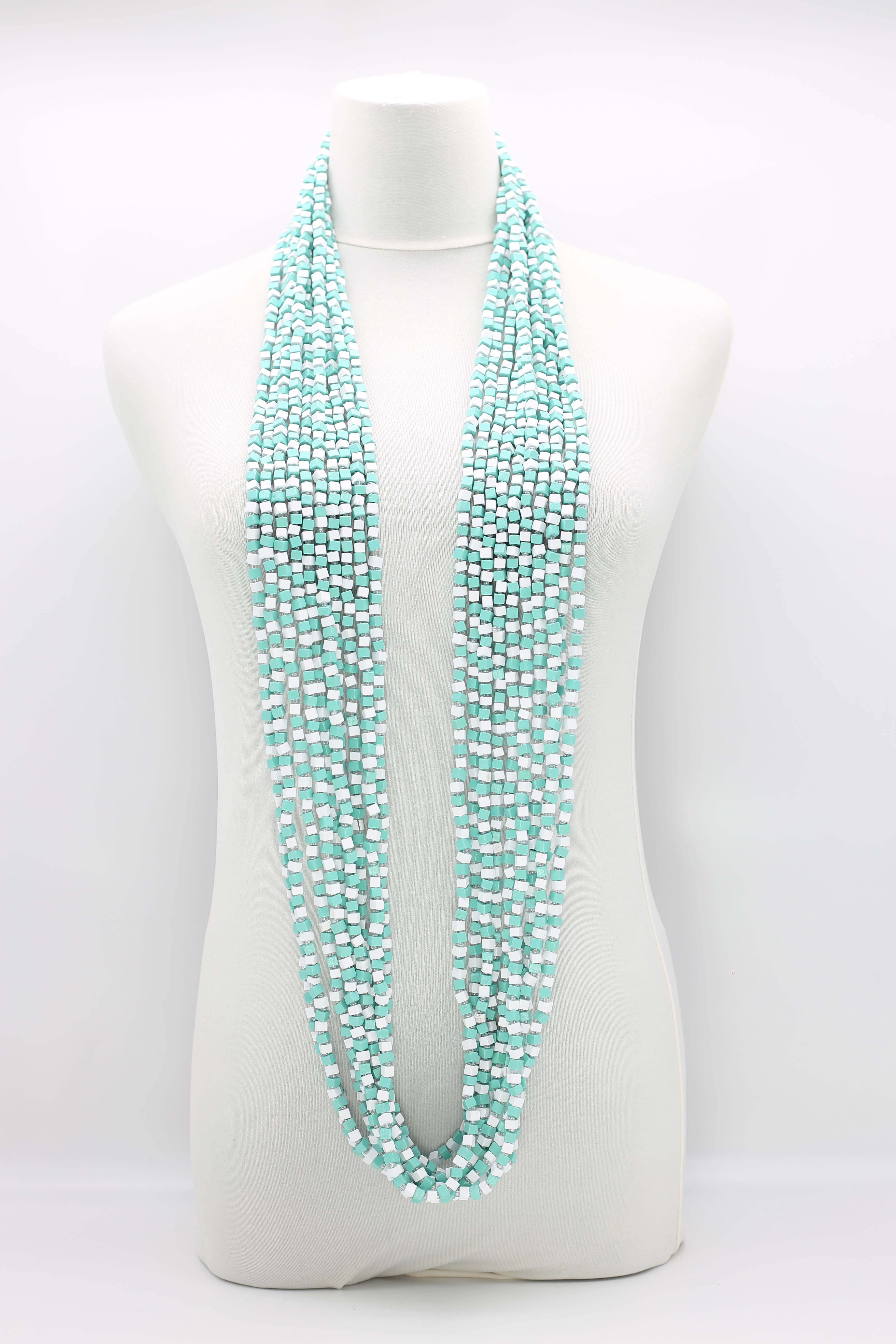 Jianhui London - Wholesale Beaded/pearl necklace - The Next Pashmina Necklace Wooden Beads - Mosaic Art