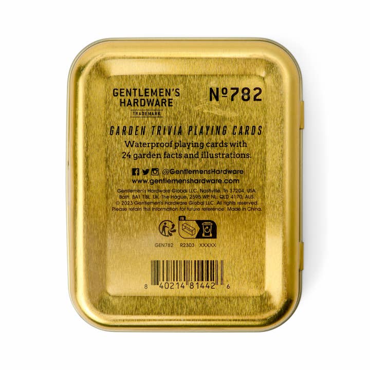 Gentlemen's Hardware - Wholesale Playing Cards - Gardeners Tips, Waterproof Playing Cards3