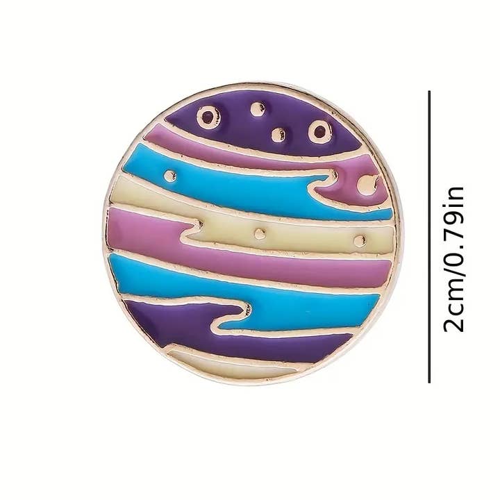 Magnifique Hearts - Wholesale Lapel Pin/Button - Cosmic Journey Enamel Pin Series, Intergalactic pins4