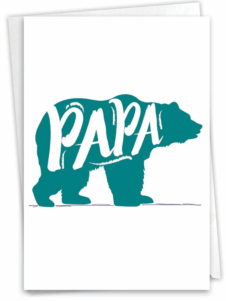 Congratulations Card - Papa Bear for wholesale by NobleWorks