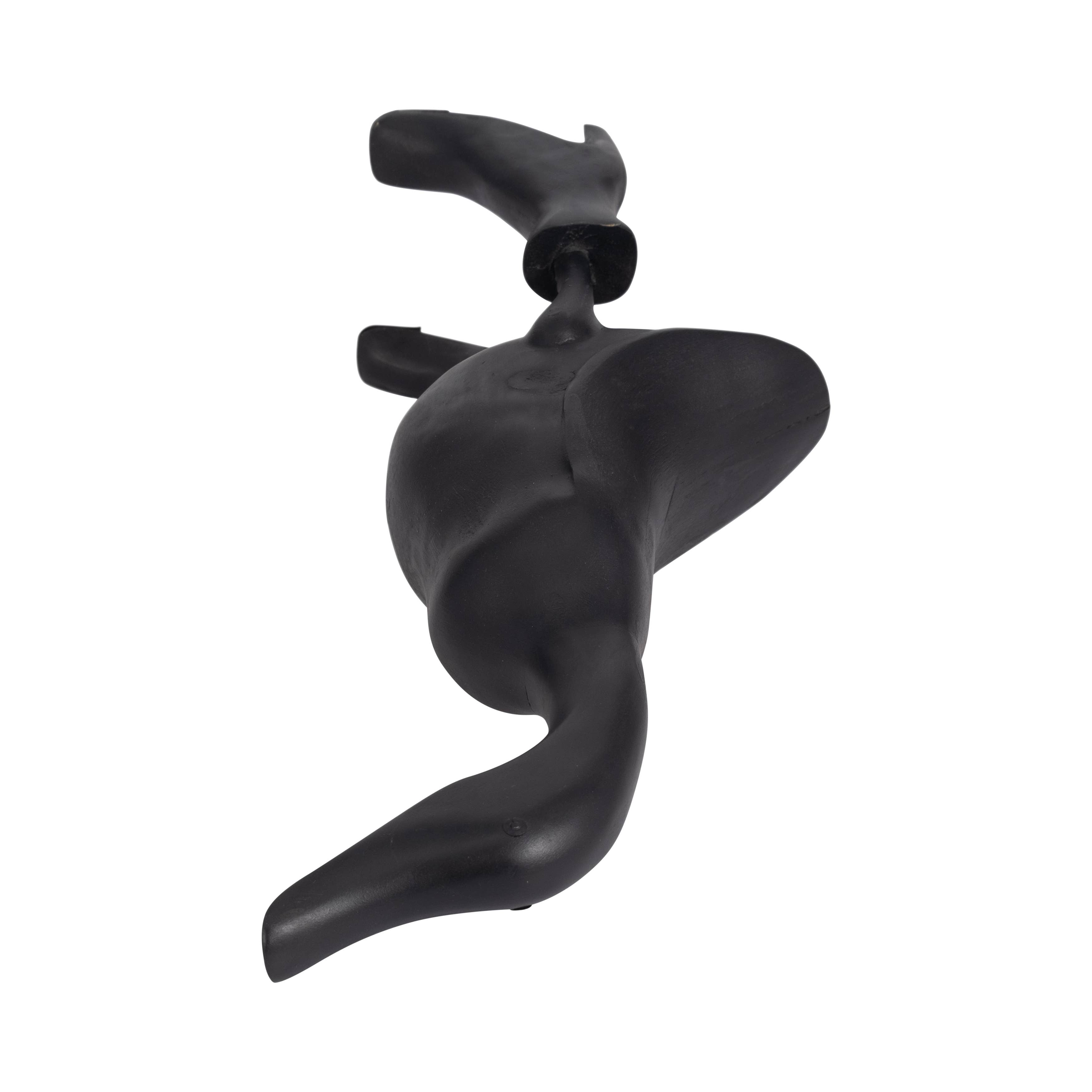 Sagebrook Home - Wholesale Decorative Figurine - Bamboo Wood Duck in Rainboots Figurine - Black, 20 in.10