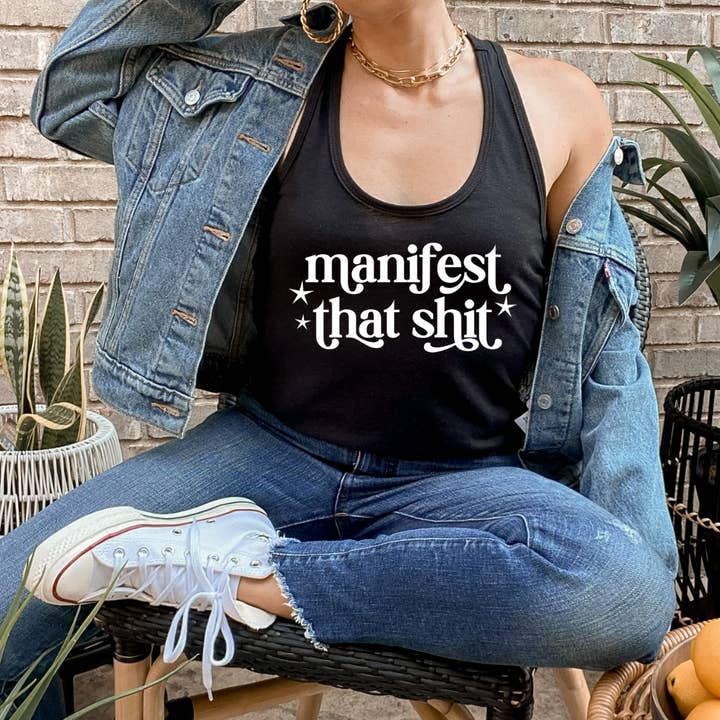 Manifest That Sh*t Tank Top for wholesale by Solara Boutique
