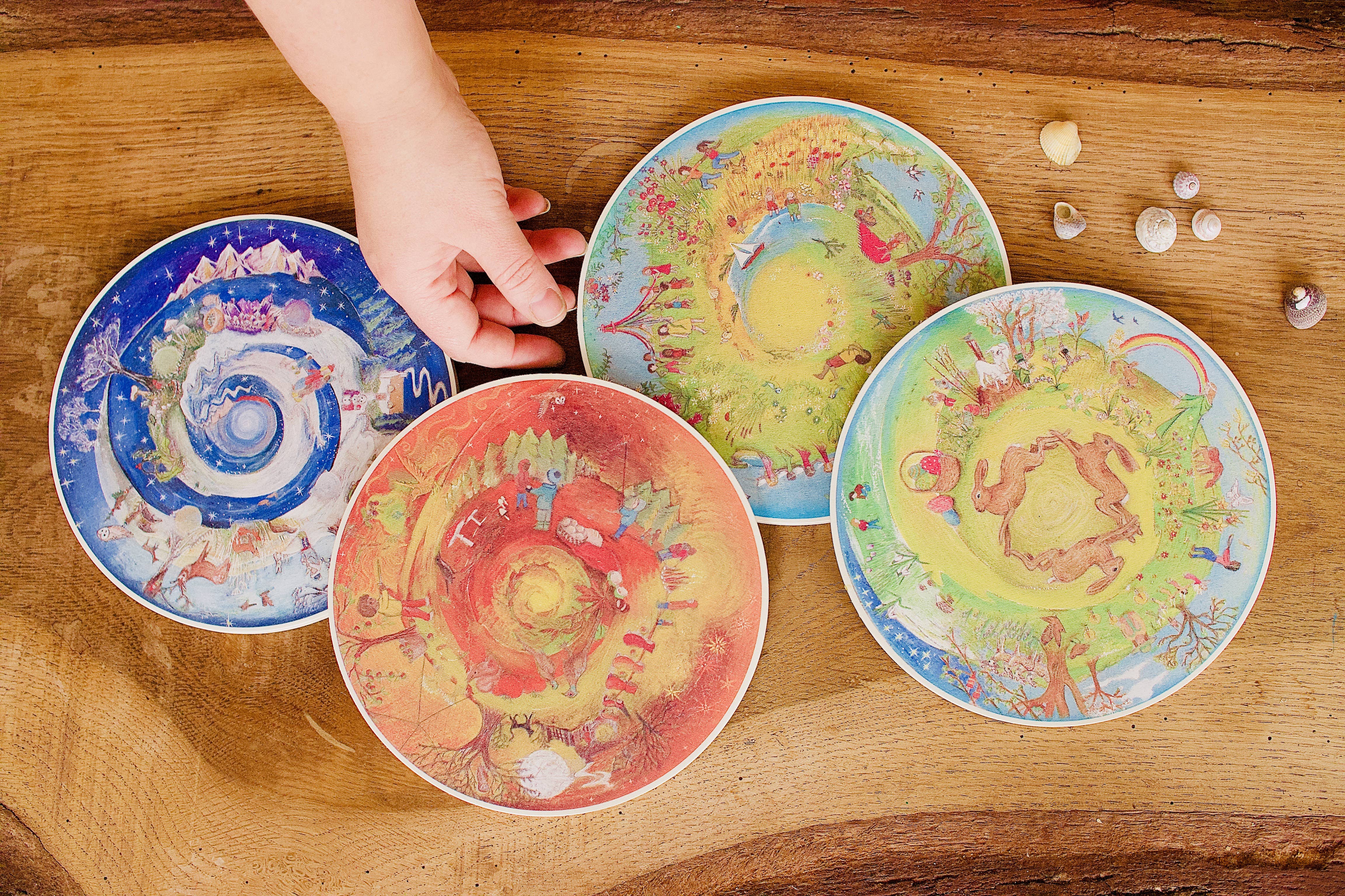 Wilded Family - Wholesale Decorative Plate/Dish/Bowl - Wild the year-round set2