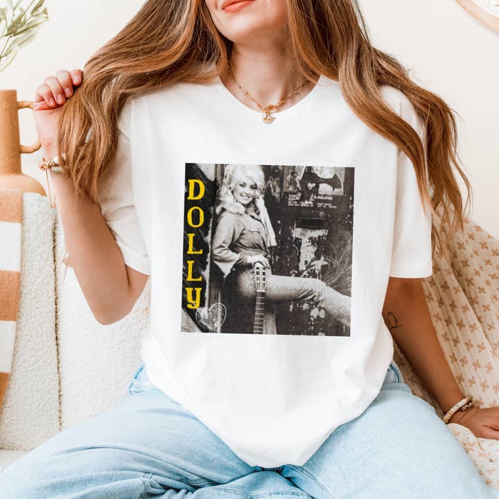 Retro Dolly Graphic Tee #220 for wholesale by Urban Edge Co.