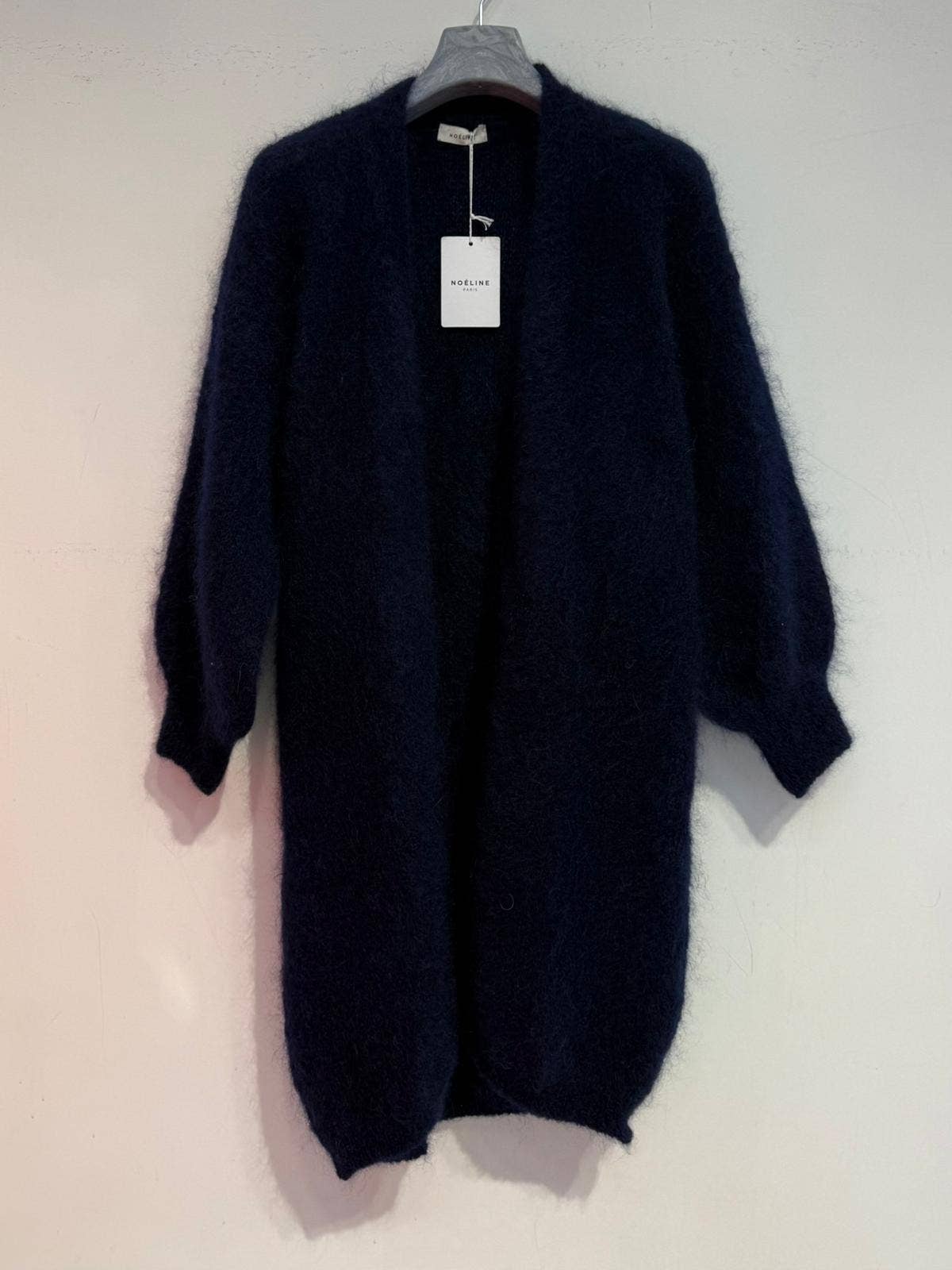 NOELINE – Großhandel Strickjacke – Damen – Lange Weste aus 80% Kid-Mohair 19402