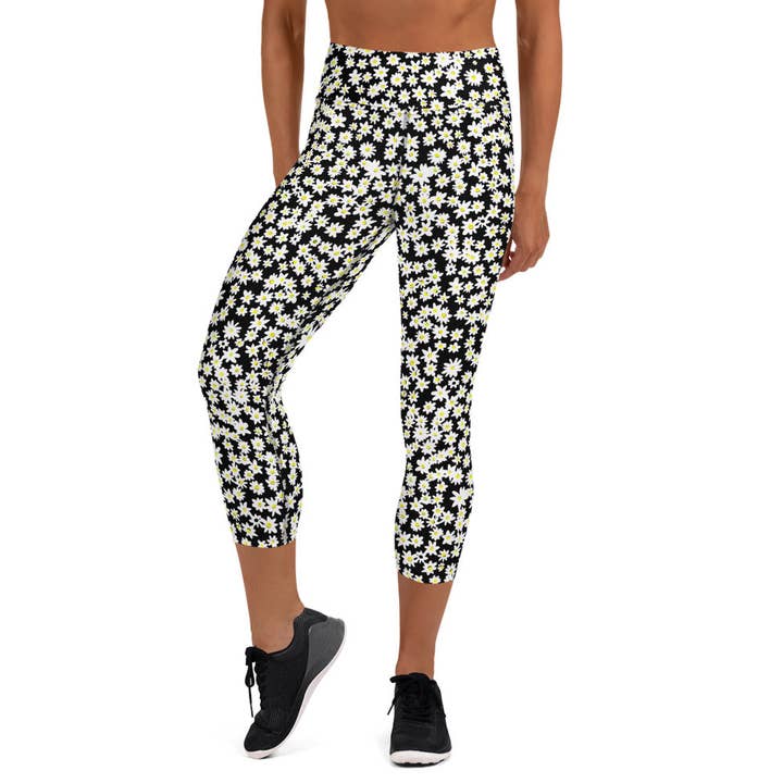 Legging Capri de Yoga Daisy pour la vente par The Chakra Girl