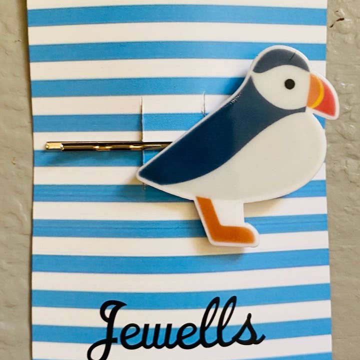 Jewells – wholesale Hair clip – Women’s – Seagull or Puffin resin hair grip clip2