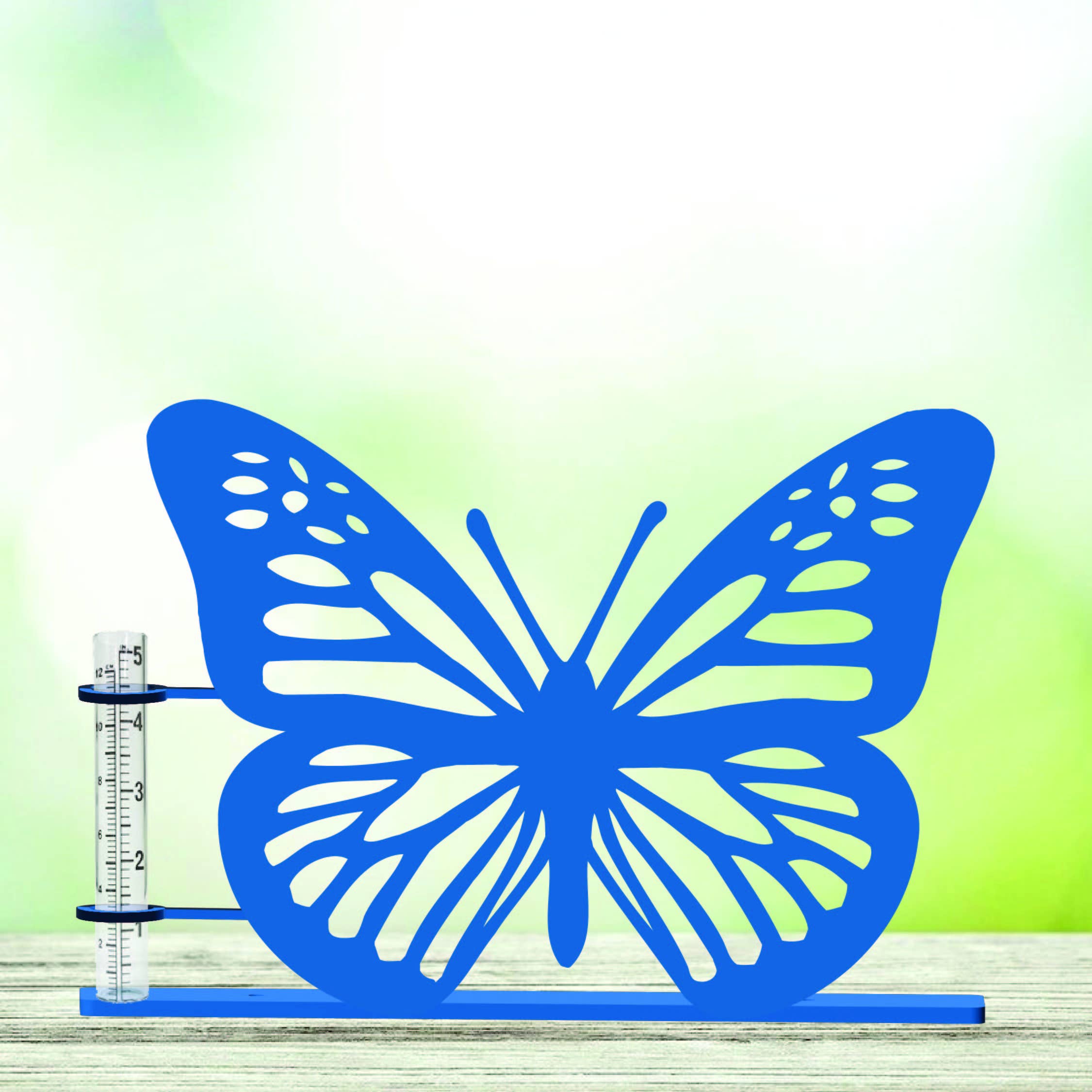 Steel Grace – wholesale Outdoor ornament/decor – Butterfly Rain Gauge3