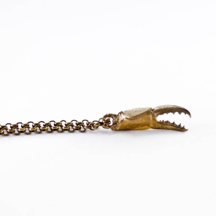 Grace Gow - Vente Colliers à pendentif - Pendentif pince de crabe en bronze rustique2