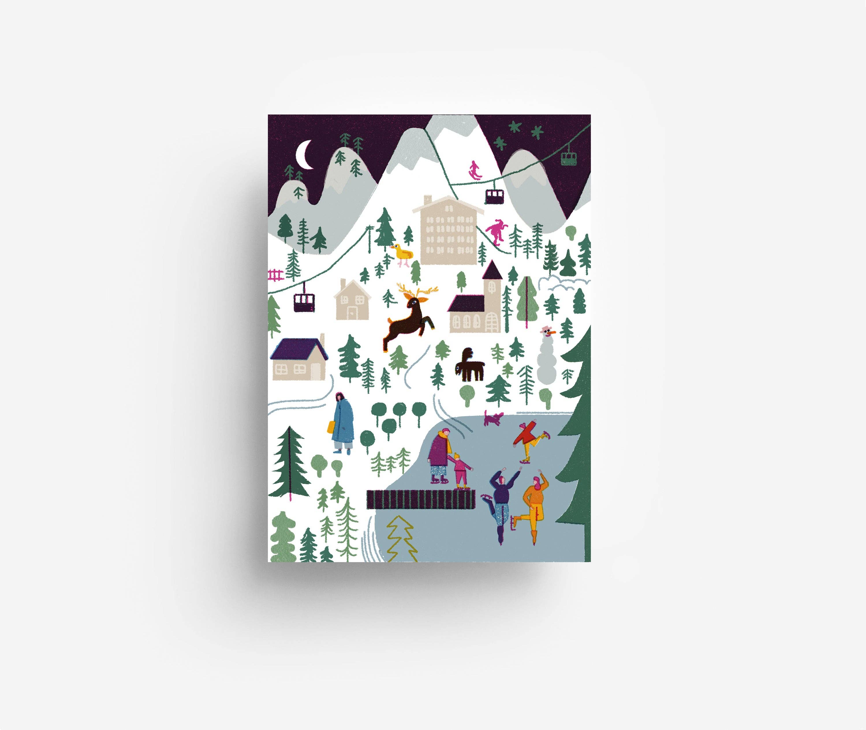 jungwiealt - Wholesale Postcard - Winter Wonderland Postcard DIN A6