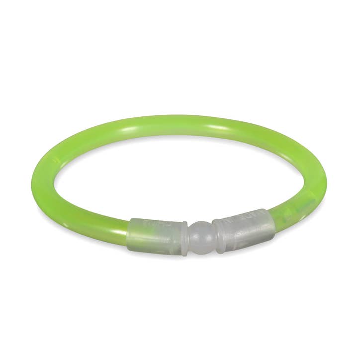 Windy City Novelties - Wholesale Light-Up Toy - Kids & Baby - 3-Pack Supreme Glow 8" Green Bracelets - Party Favor/Prize