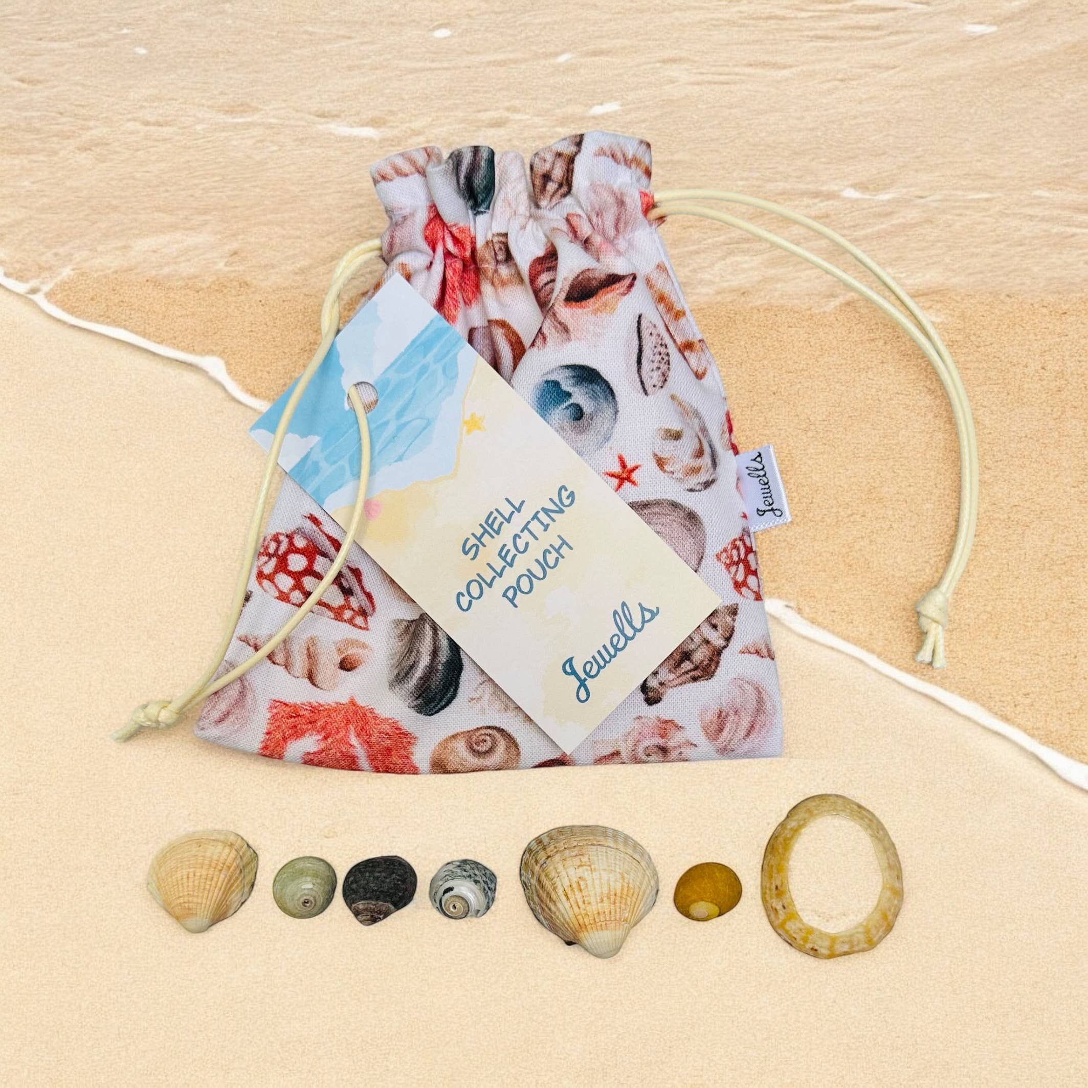 Jewells - Wholesale Pouch - Women's - Shell fabric beach collecting pouch bag 2