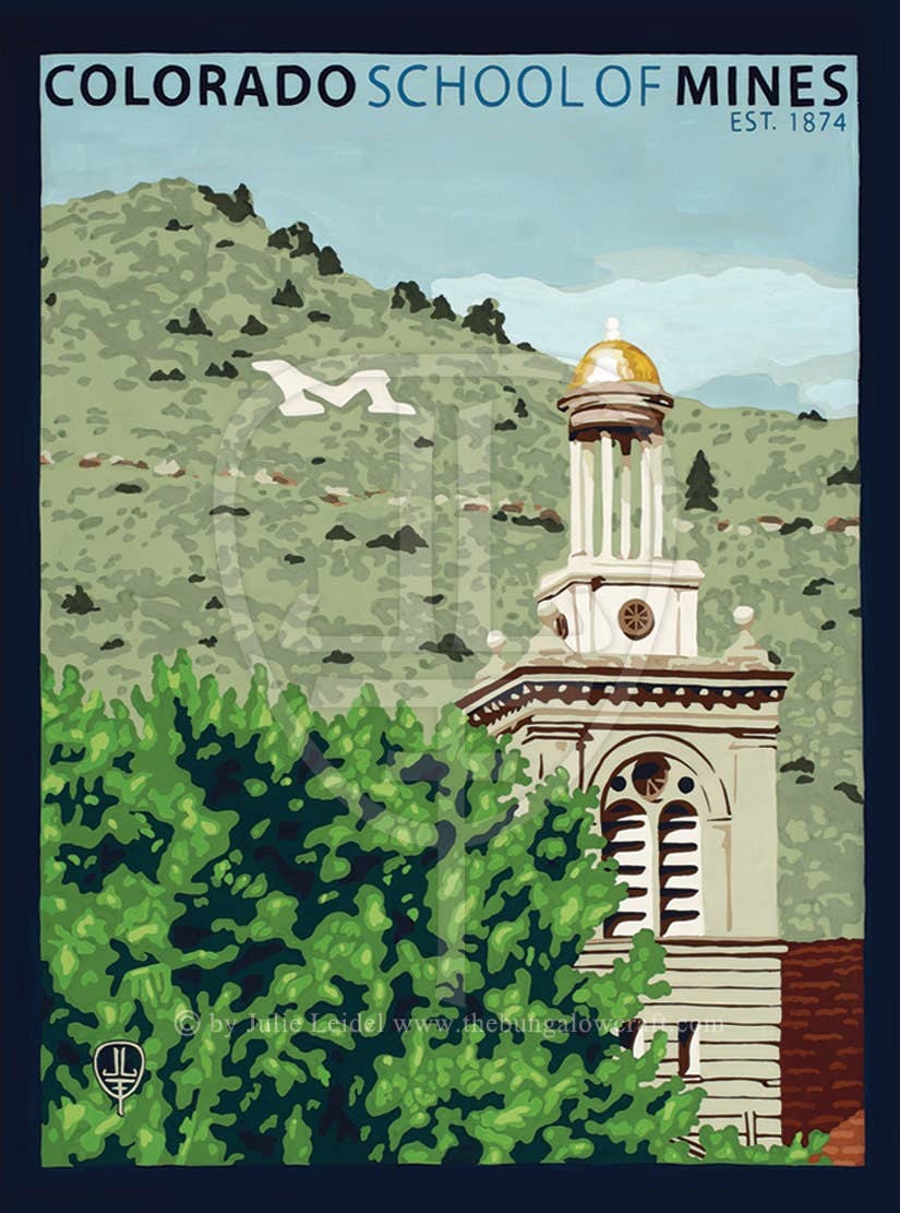 The Bungalow Craft - Wholesale Art Print - Colorado School Of Mines (CSM)1