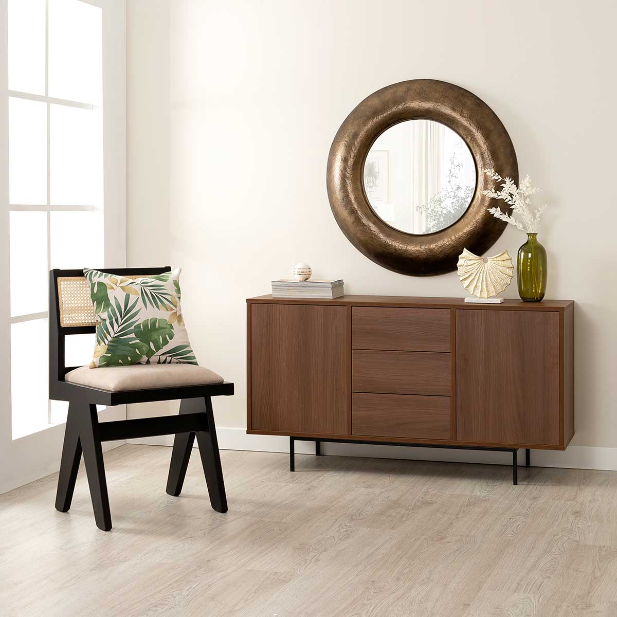 Gdeco - Wholesale Sideboard - Push 2-Door Sideboard + 3 Drawers. 19Mm Melamine1