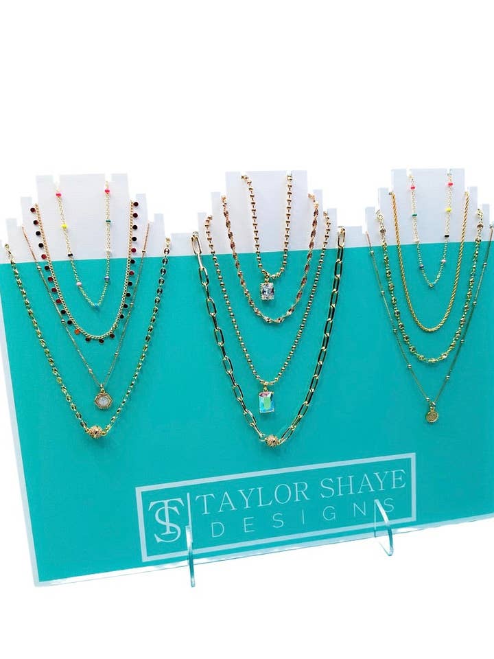 TS Tiered Necklace Display for wholesale by Taylor Shaye Designs