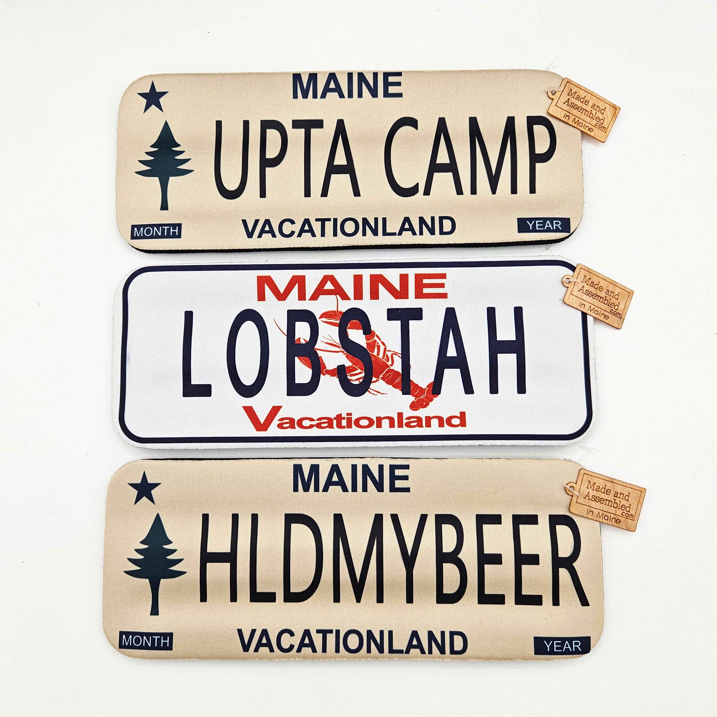 Made and Assembled - Wholesale Drink Huggers & Koozies - Slap Koozies - License Plate Designs6