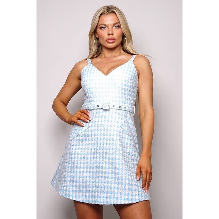 CEFIAN FASHION - Wholesale Dress - Women's - EASTER COCO TWEED MINI DRESS13