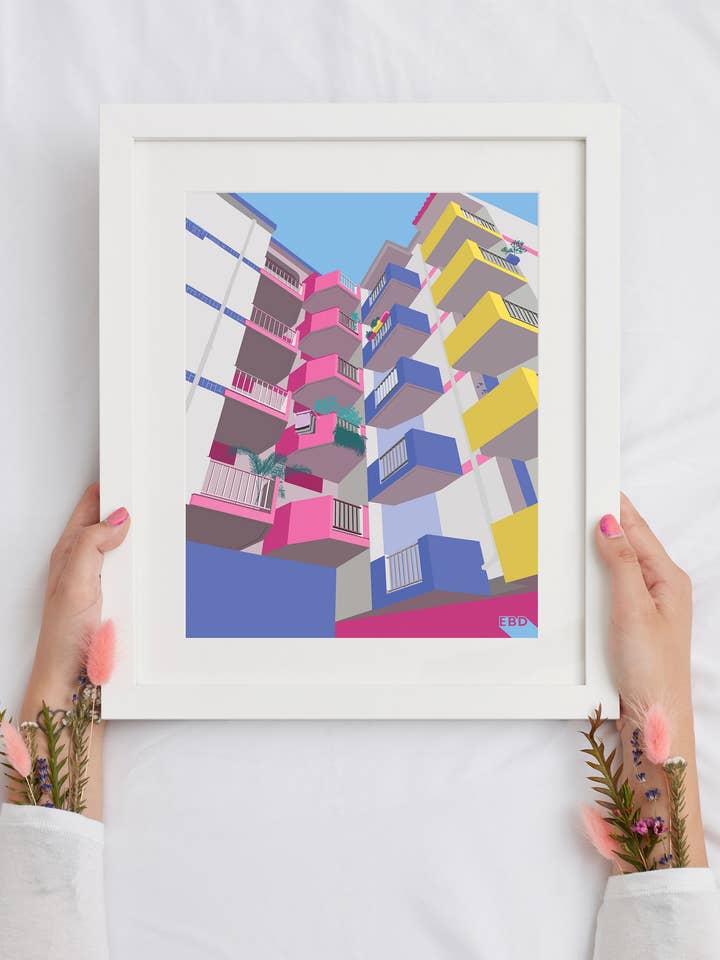 "Lagos" Art Print for wholesale by Ella Bryden Design