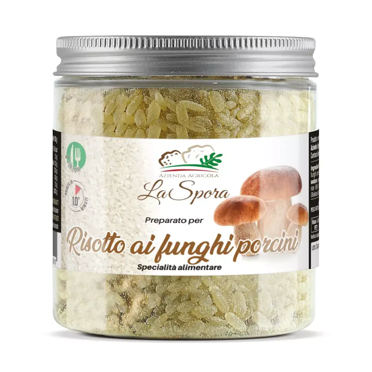 La Spora Tartufi – wholesale Risotto – PORCINI MUSHROOM RISOTTO - 200 gr0