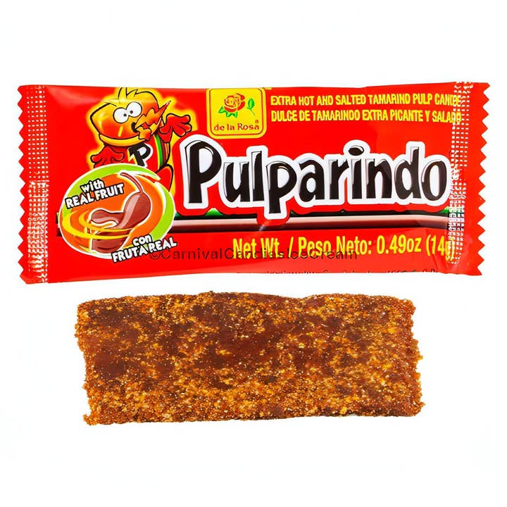 Carnival Candies & Ice Cream Inc. - Wholesale Gummy - De La Rosa Pulparindo Extra Spicy Mexican Candy (20 Count)1
