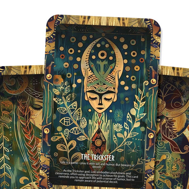 Ibiza Tarot USA - Vendita all'ingrosso Tarocchi - Loki - The Trickster's Path Oracle Deck Cards - Superare le complessità e le sfide con astuzia e arguzia2