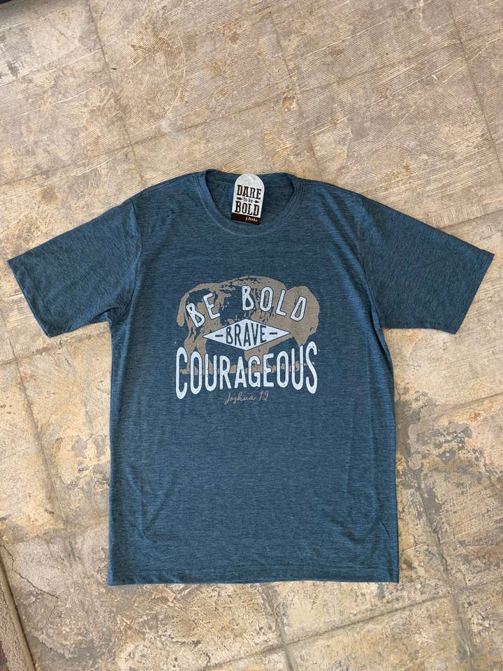 1119 Moedig Buffalo T-shirt voor wholesale door J.Forks Designs