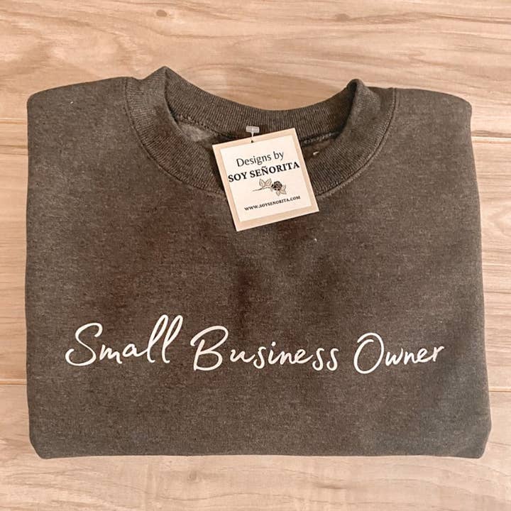 Sudadera para propietarios de pequeñas empresas - Charcoal Heather para venta al por mayor de Soy Senorita