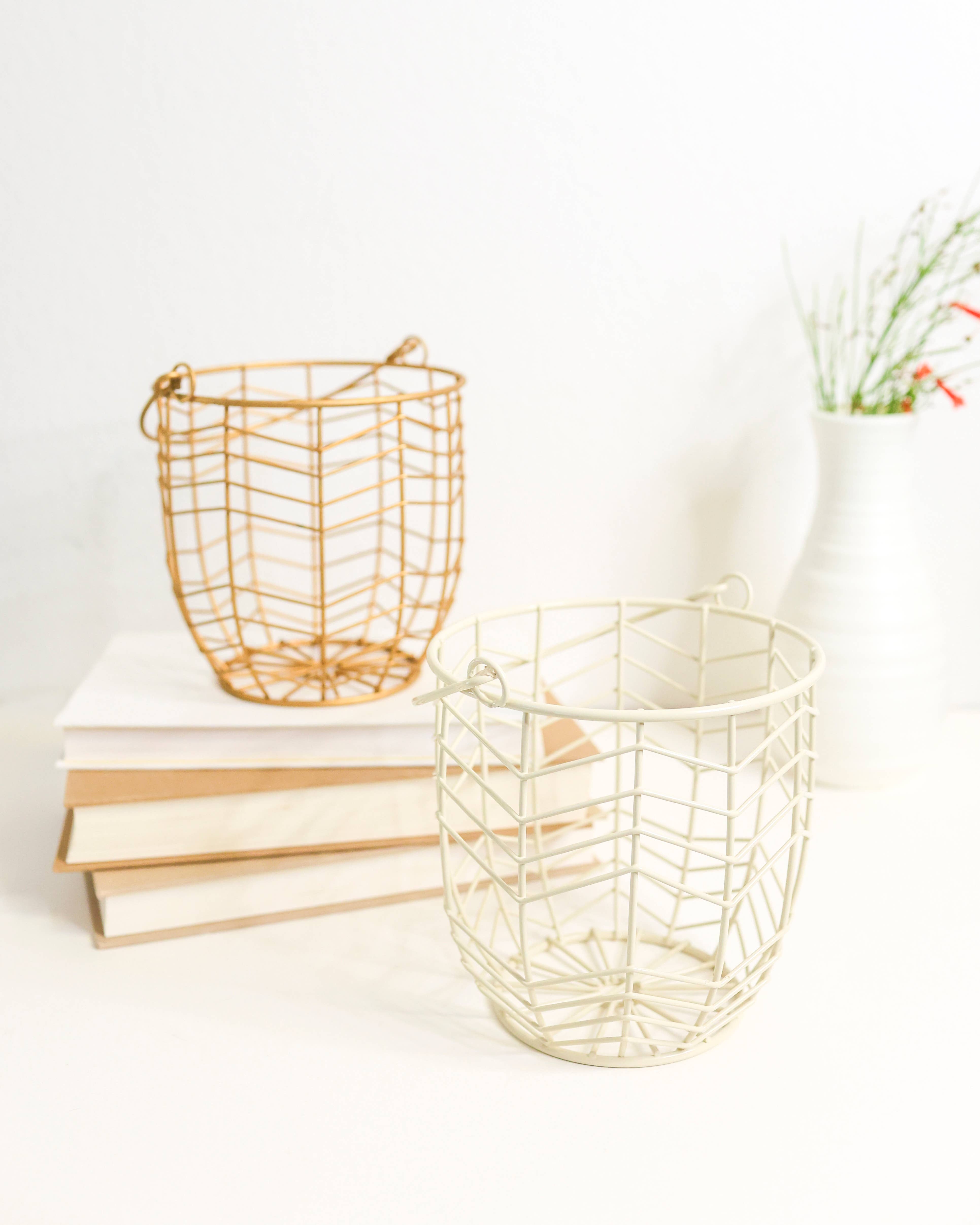 Indy Supply Co - Wholesale Basket - Geometric Swing Handle Wire Basket5