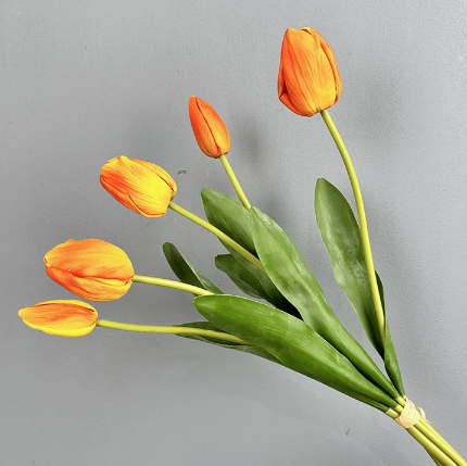 Sweet Home Deco - Vendita all'ingrosso Fiori finti - Mazzo di tulipani realistici da 19'', finti tulipani fiori primaverili4