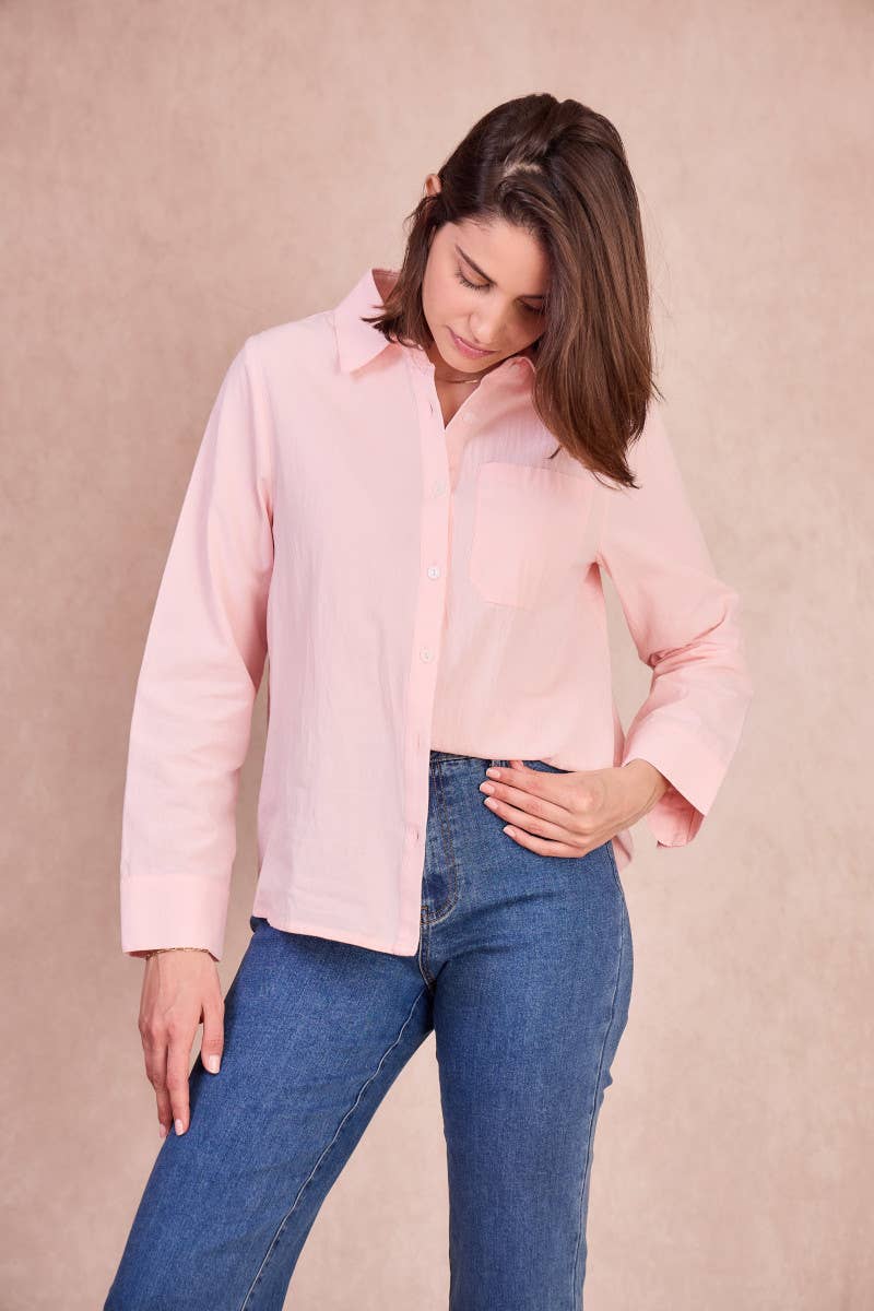 Calie Paris – Camisa com botões no colarinho – Mulher por atacado – Camisa ARIANNE – Clássica com sofisticação sutil5