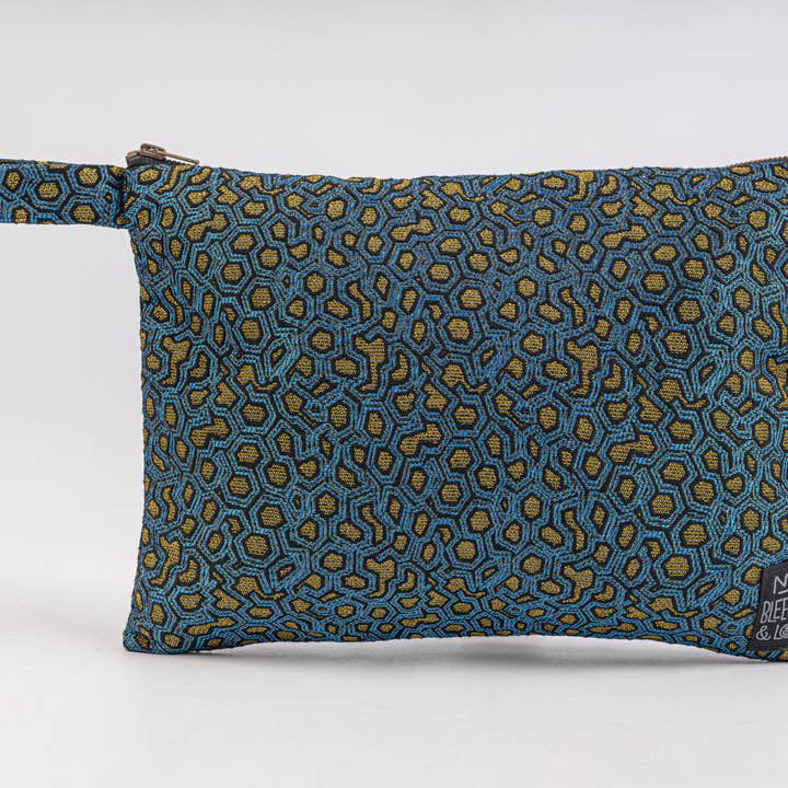 Sac Bleecker métallisé bleu pour la vente par Bleecker&Love