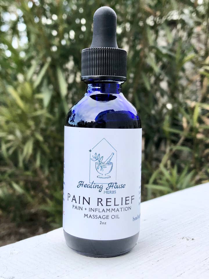 Pain Relief - Pain + Inflammation Massage Oil for wholesale by Healing House Herbs