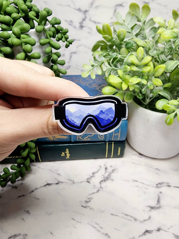 Speld voor sneeuwbril, skicadeaus, skipin, skipin voor wholesale door The Dungeon Rose