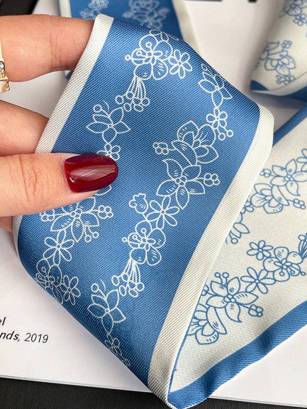 ShieldChic - Wholesale Scarf - Women's - Contrast Color Flower Print Scarf8