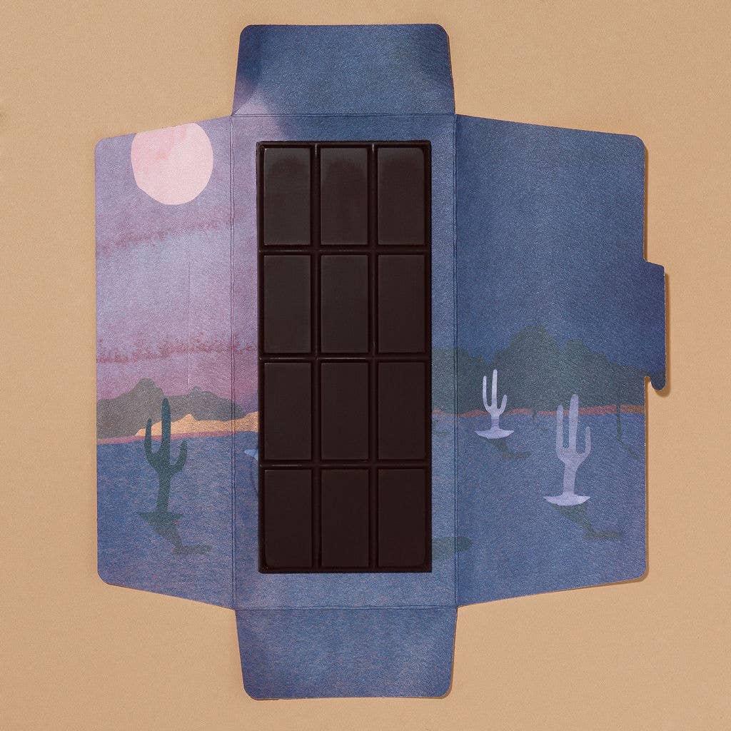 Monsoon Chocolate - Wholesale Chocolate Bar - Monsoon Whiskey Del Bac Barrel Aged 74% Dark Chocolate (Good Food Award Winner '23), 50g1