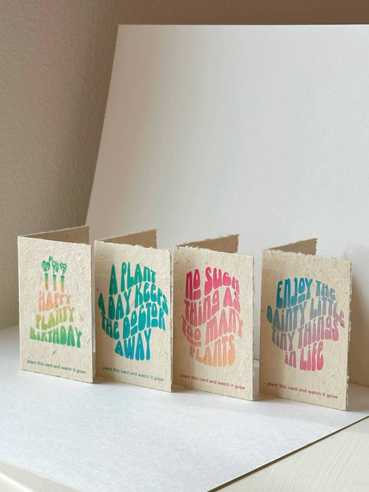 Tiny Plantable Seed Greeting Cards for wholesale by Dainty Little Tiny Things