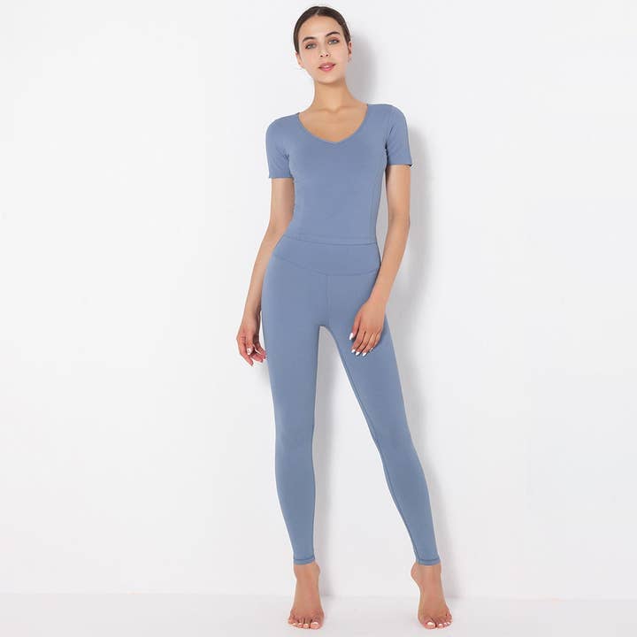 Active by Anna-Kaci - Wholesale Activewear Set - Women's - Side to Side Sculpting Set (two-piece set)12