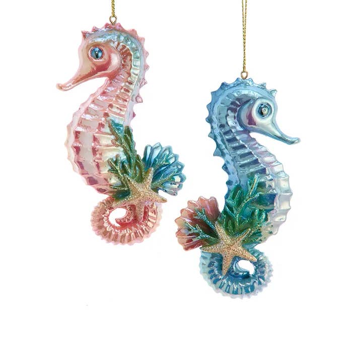 Kurt S. Adler, Inc. - Wholesale Ornament - 4.13" Electroplate Seahorse Ornament 2 Assorted0