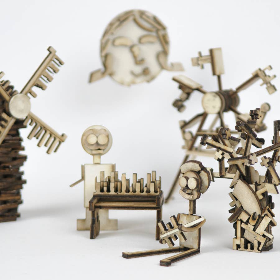 NKD Puzzle – Großhandel Bastelset – Holzteile für kreatives Hobby „CREACHUTE“17