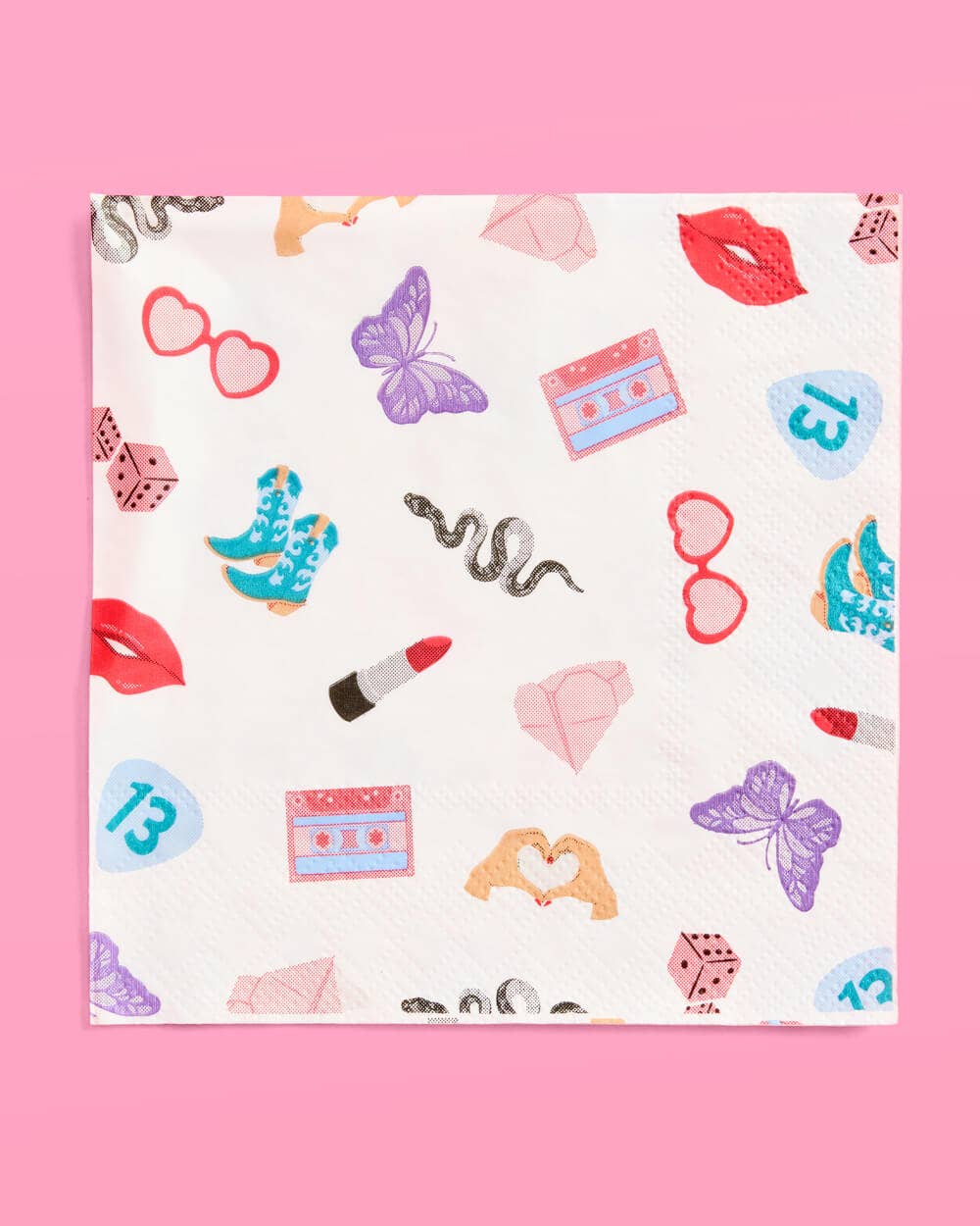 xo, Fetti - Wholesale Disposable Napkin - Eras Party Icon Paper Napkins | 25 pack 3-ply3