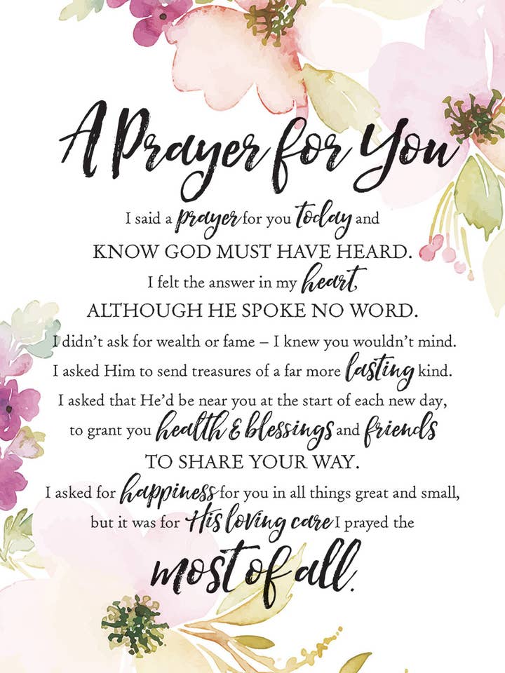 A Prayer For You - Targa in legno Woodland Grace 6X9 per la vendita all'ingrosso da parte di Dexsa