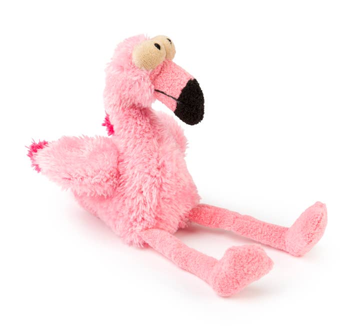 Pet Palette Distribution - Wholesale Pet Plush Toy - Dog - FuzzYard Dog Toy Neighborhood Nasties Flo the Flamingo Large