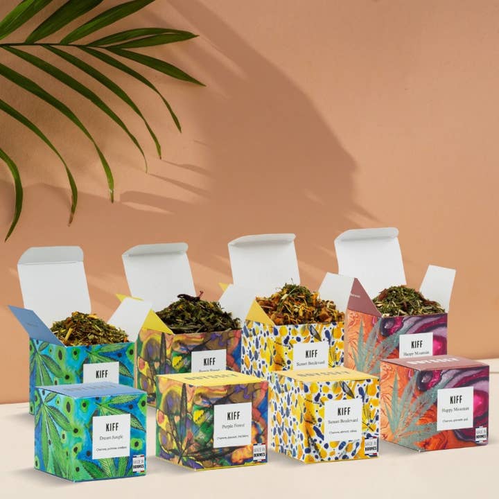 Odyssey - Vendita all'ingrosso Tisane salutari e depurative - Tè e infusi Wellness: 4 miscele di canapa