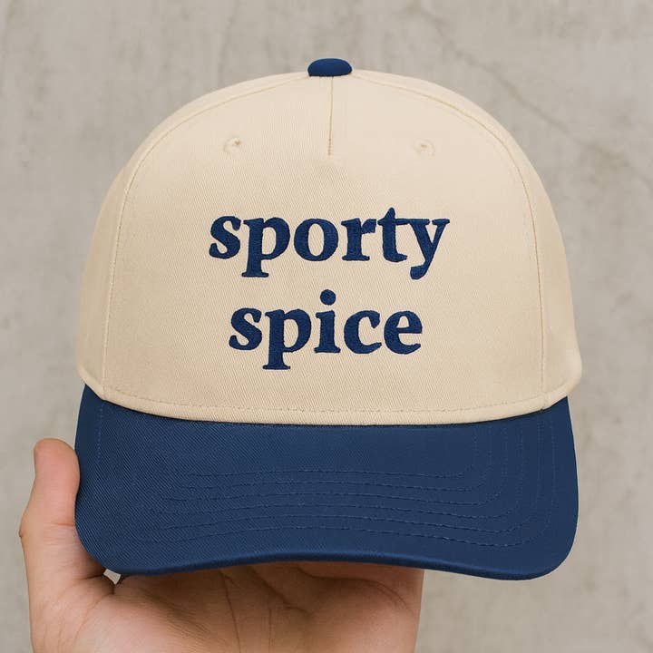Embriodered Sporty Spice Statement Trucker Hat for wholesale by Thread Friday