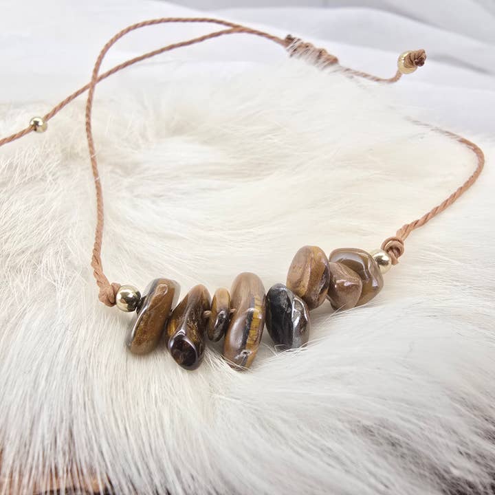 Aquamarine Daydream Wholesale - Wholesale Beaded Bracelet - Adjustable Crystal Chip Bracelets ~ Crystal Healing Jewelry10