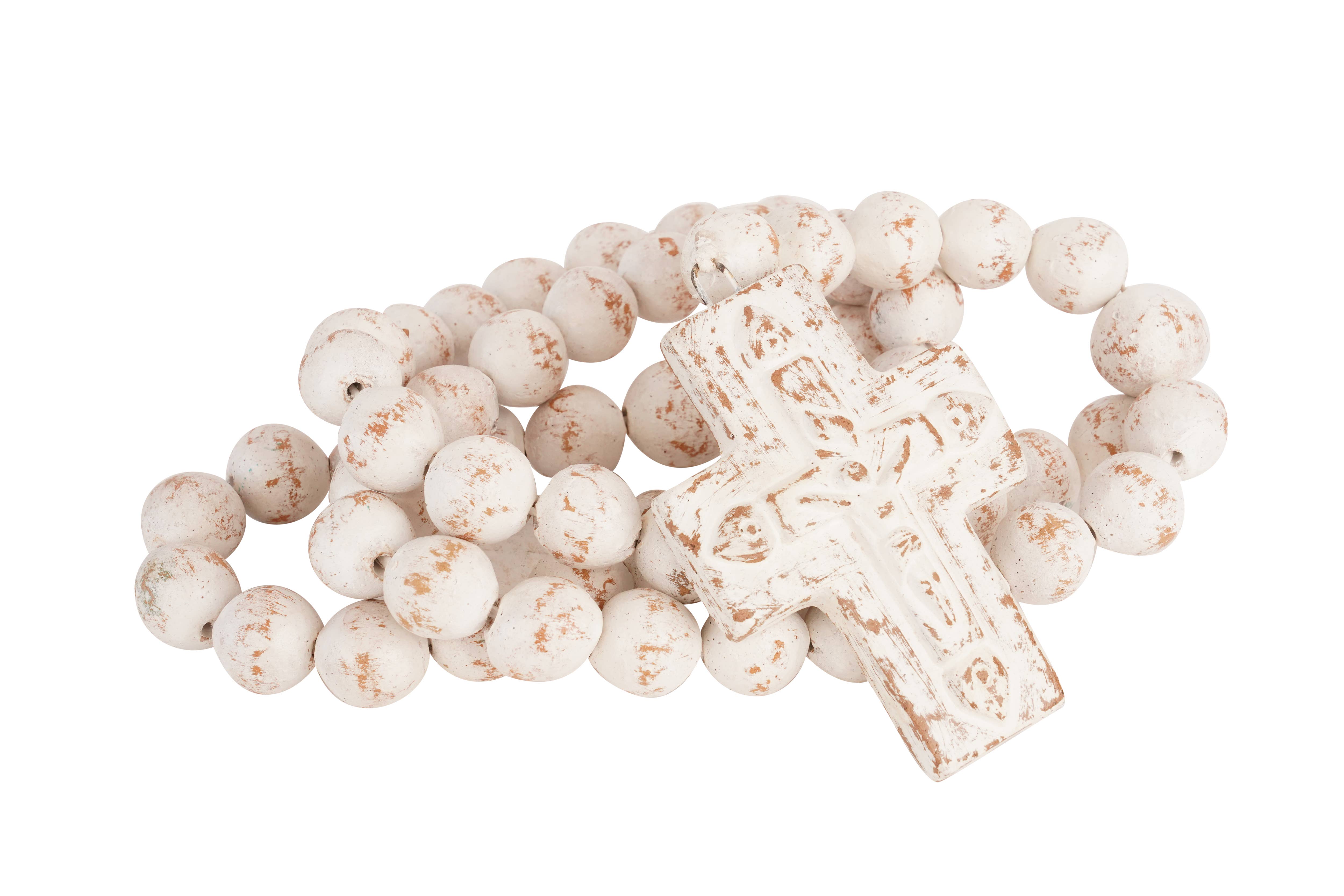 My Amigos Imports - Wholesale Prayer Beads Necklace - CLEARANCE-Medium Clay Rosary-Beads-Rustic-32-35-Medium-$225